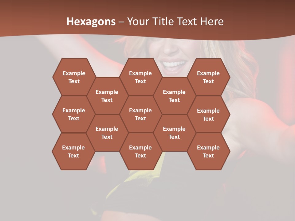 Microphone Fado Woman PowerPoint Template