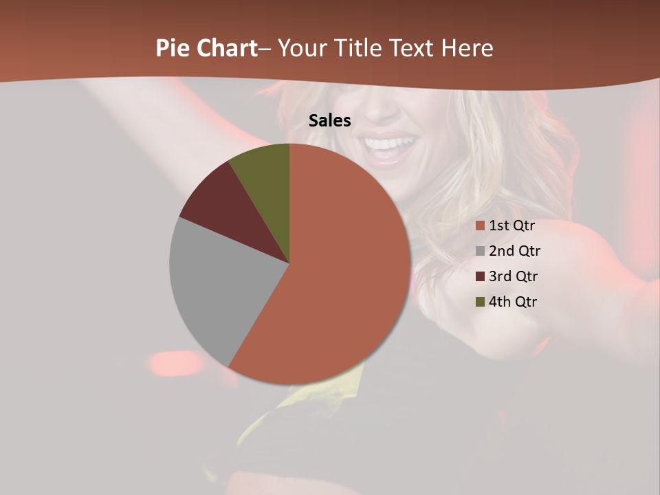 Microphone Fado Woman PowerPoint Template