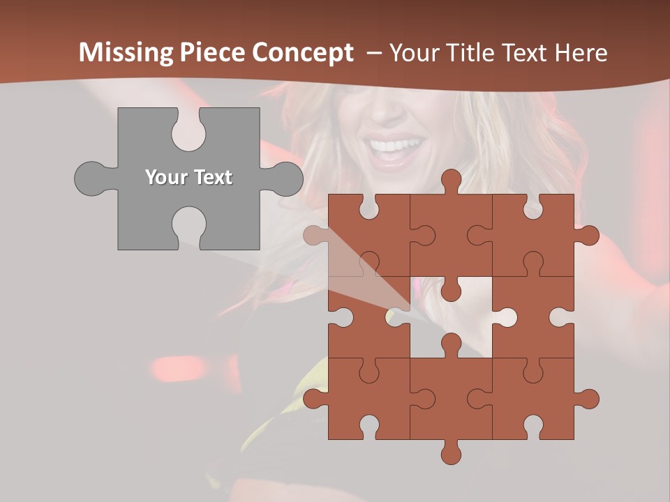 Microphone Fado Woman PowerPoint Template