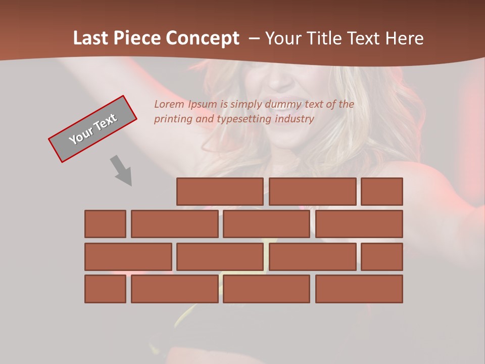 Microphone Fado Woman PowerPoint Template