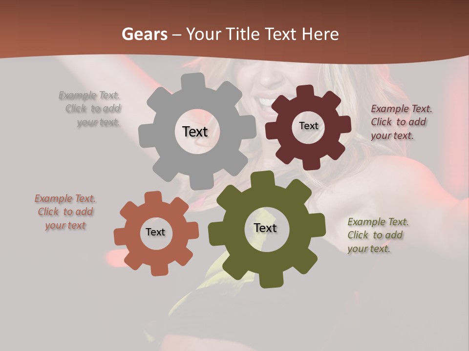 Microphone Fado Woman PowerPoint Template