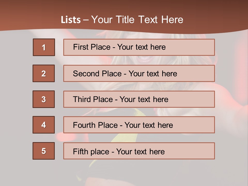 Microphone Fado Woman PowerPoint Template