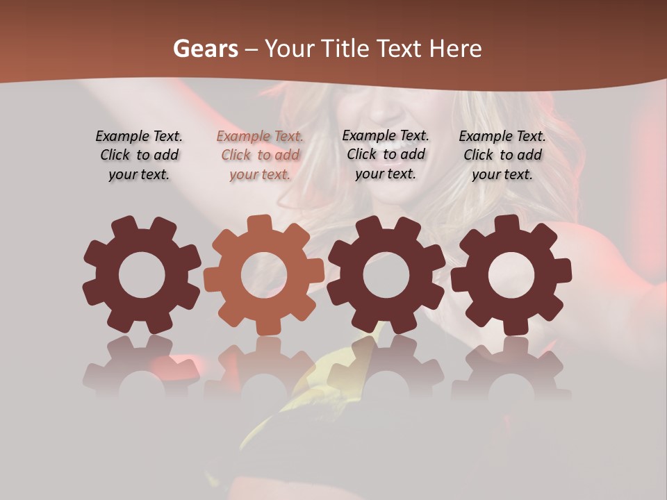 Microphone Fado Woman PowerPoint Template