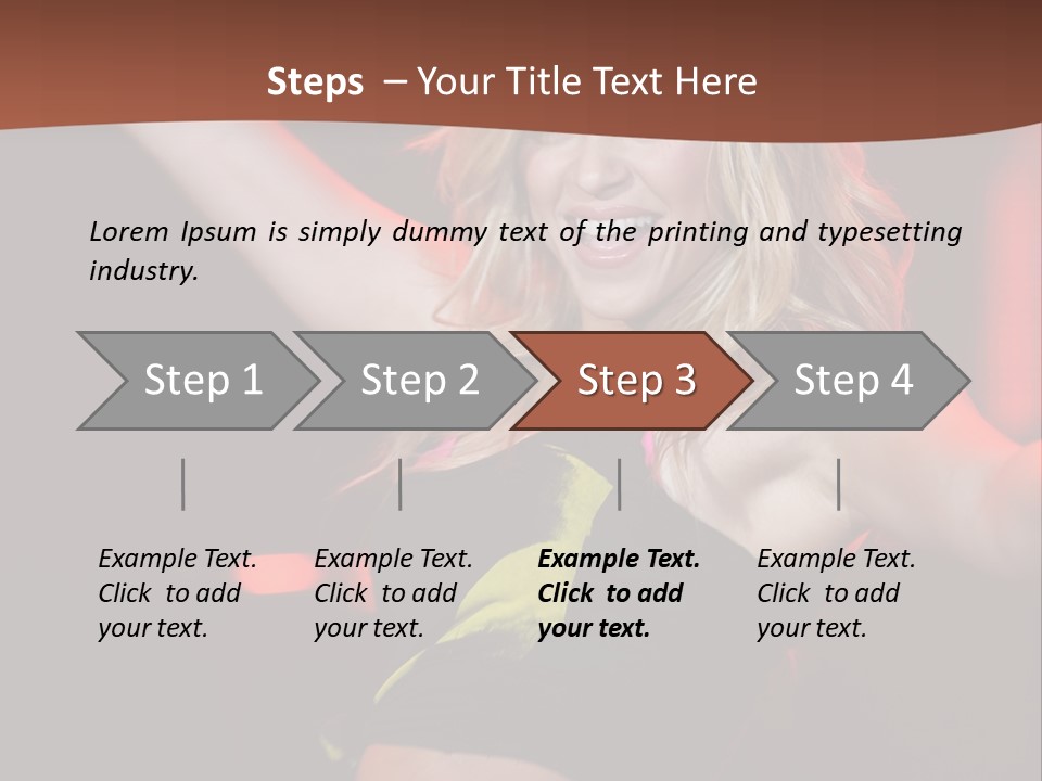 Microphone Fado Woman PowerPoint Template