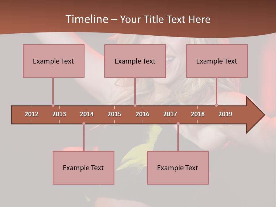 Microphone Fado Woman PowerPoint Template