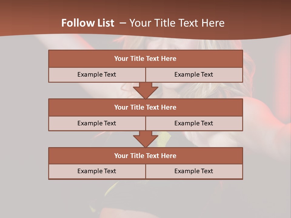 Microphone Fado Woman PowerPoint Template