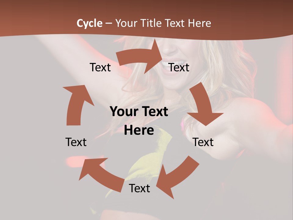 Microphone Fado Woman PowerPoint Template