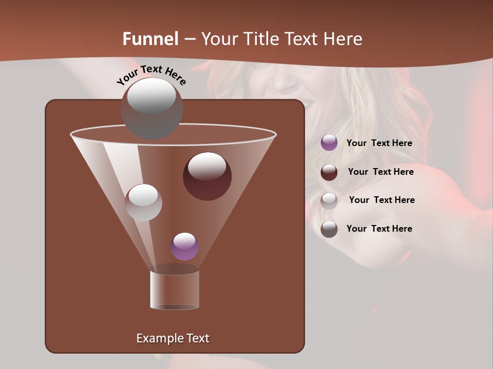 Microphone Fado Woman PowerPoint Template