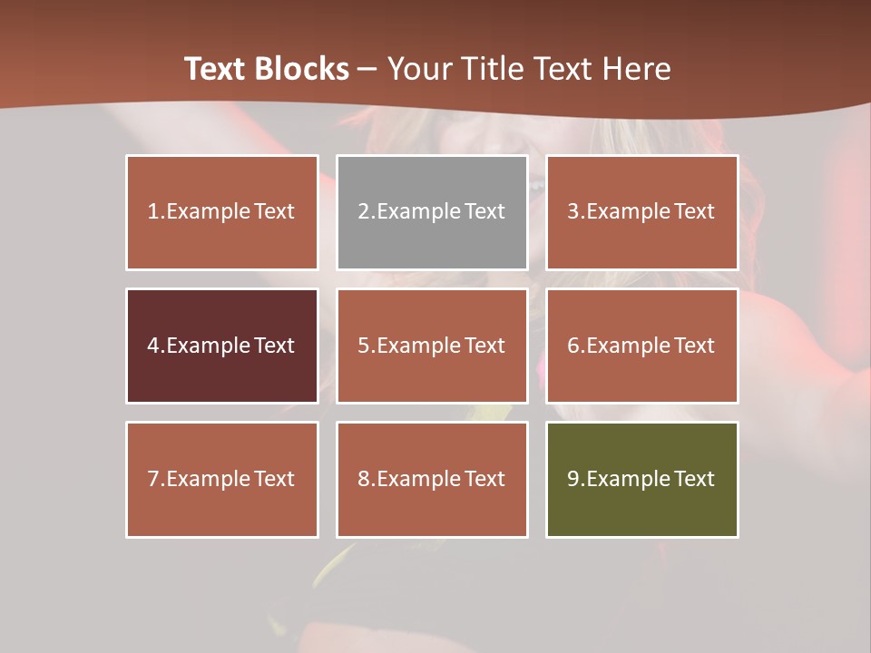 Microphone Fado Woman PowerPoint Template