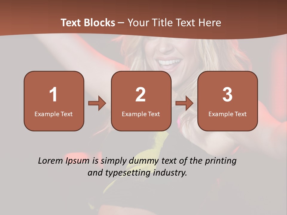 Microphone Fado Woman PowerPoint Template