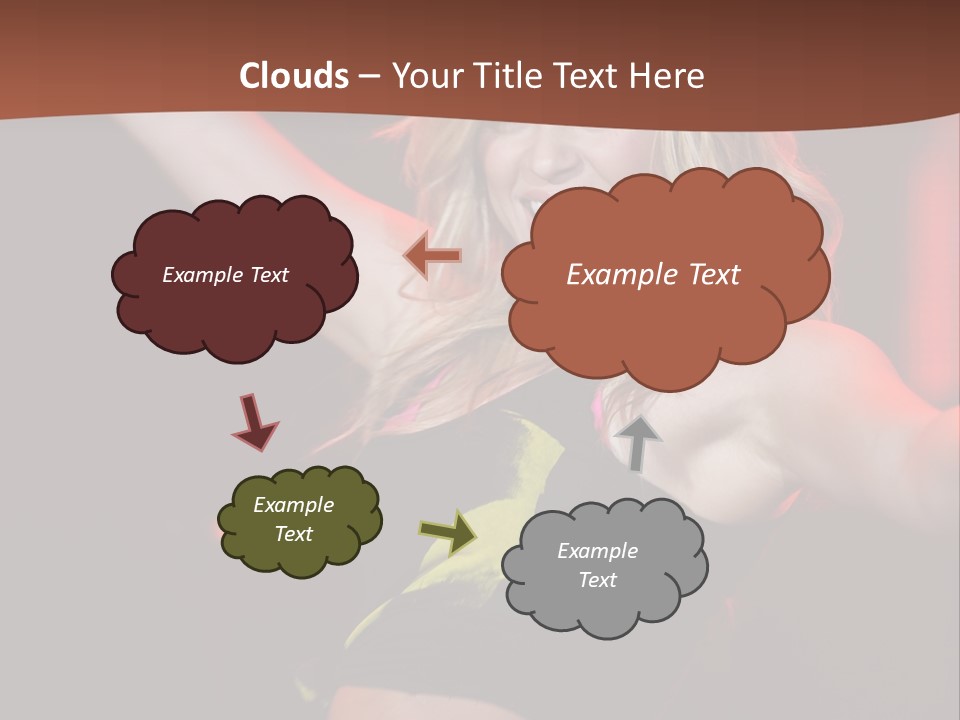 Microphone Fado Woman PowerPoint Template