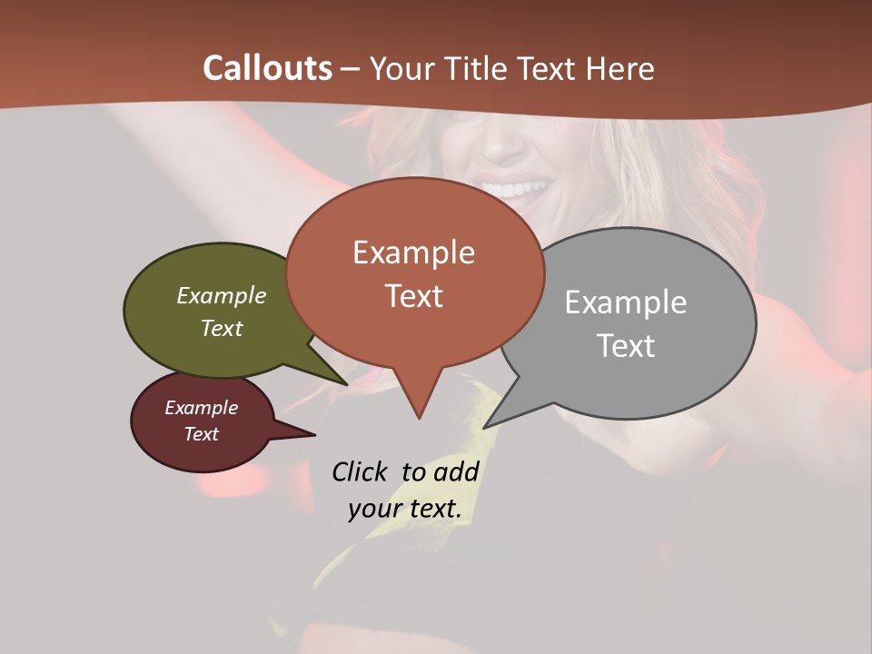 Microphone Fado Woman PowerPoint Template