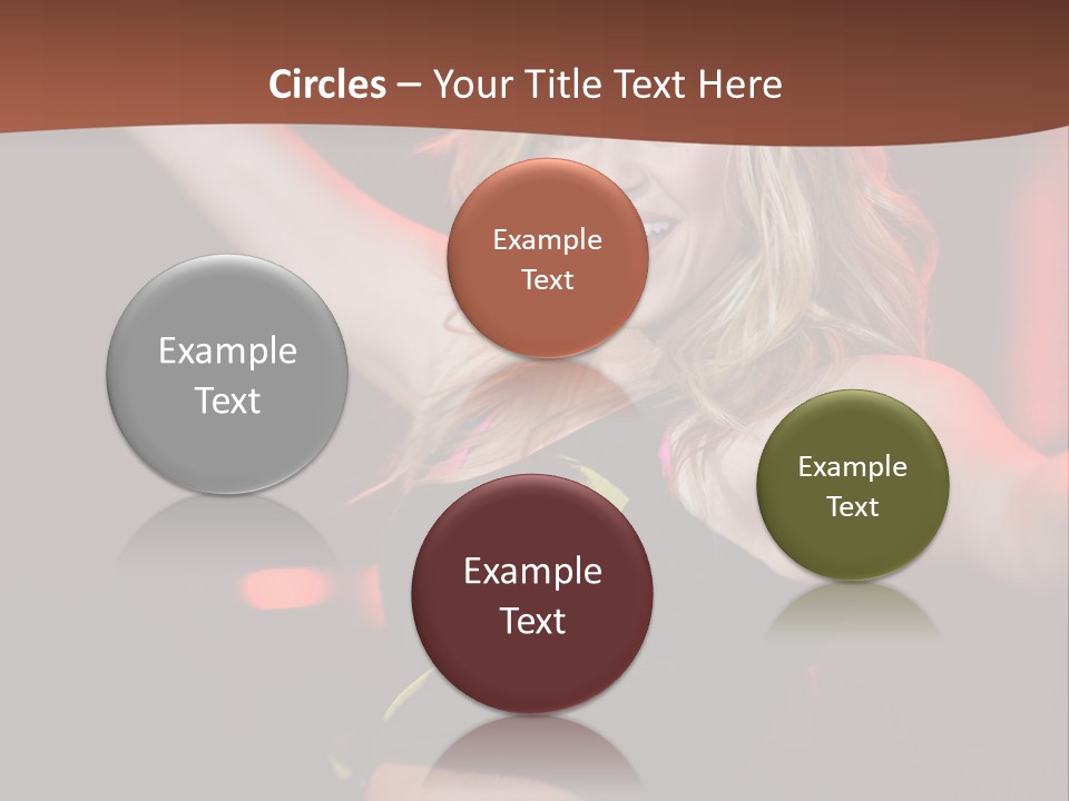 Microphone Fado Woman PowerPoint Template