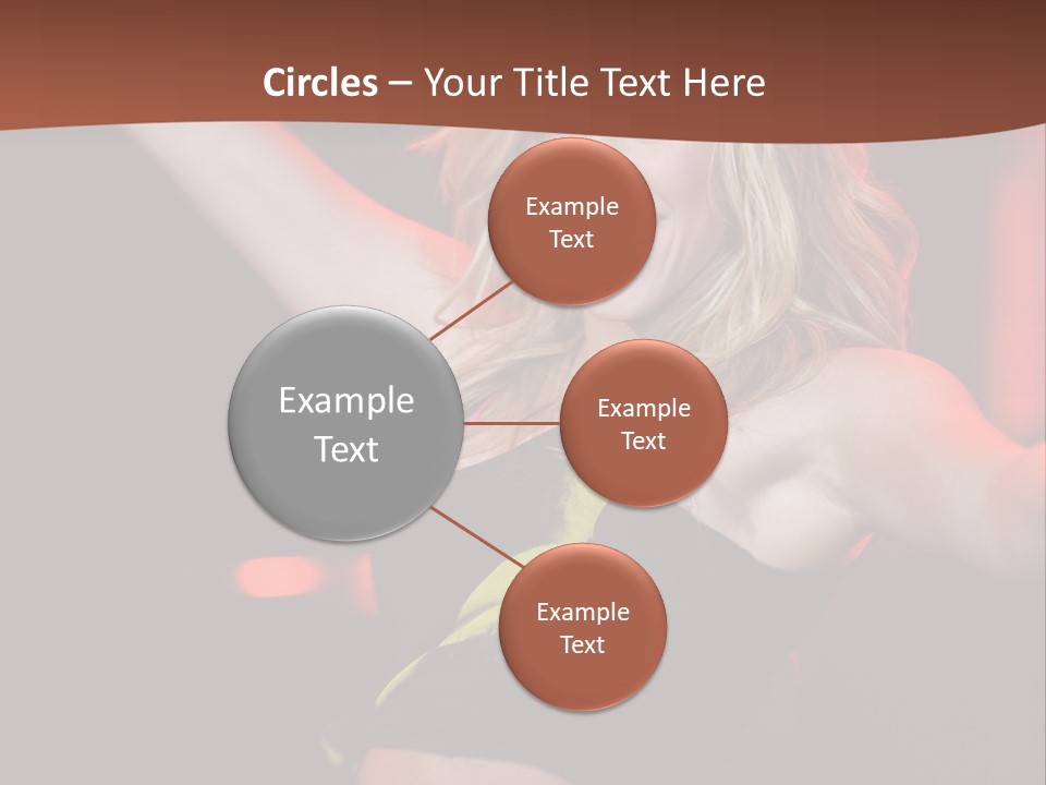 Microphone Fado Woman PowerPoint Template