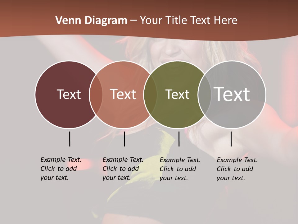 Microphone Fado Woman PowerPoint Template