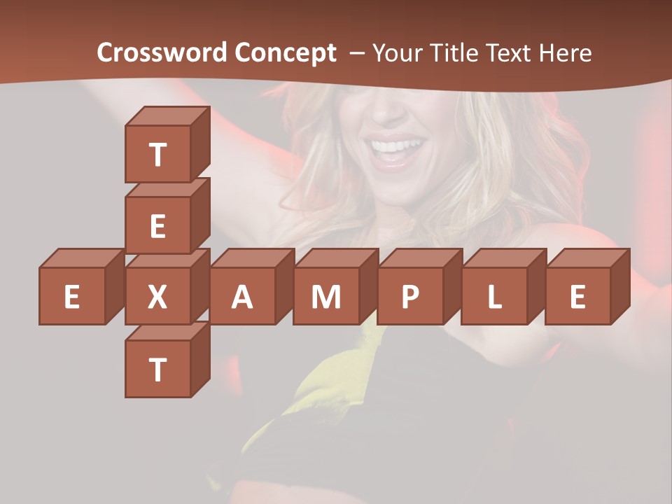 Microphone Fado Woman PowerPoint Template