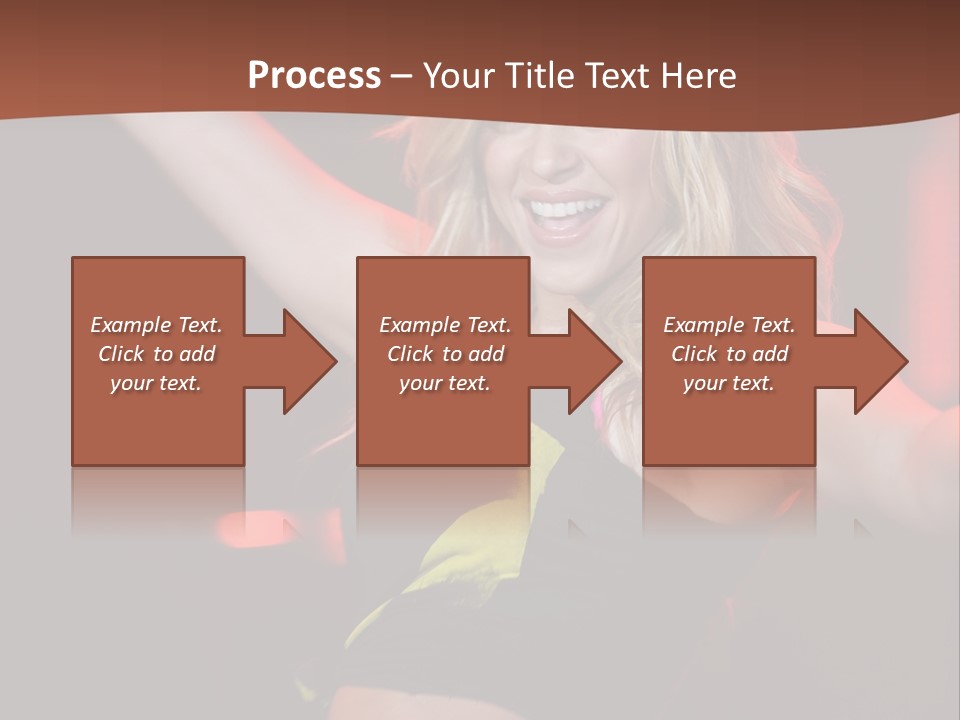 Microphone Fado Woman PowerPoint Template