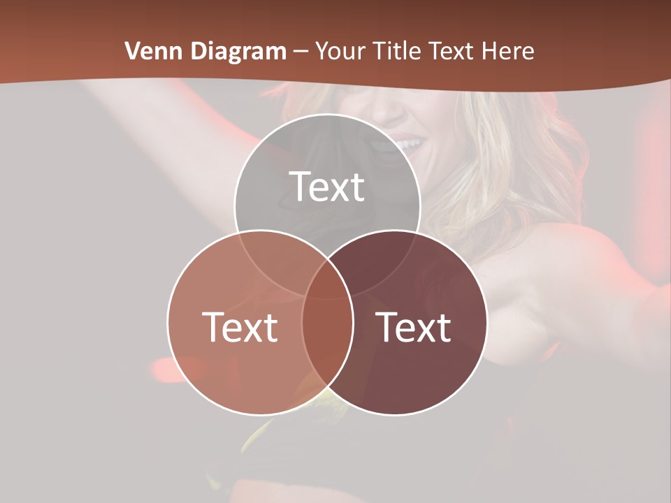 Microphone Fado Woman PowerPoint Template