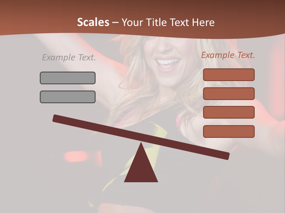 Microphone Fado Woman PowerPoint Template