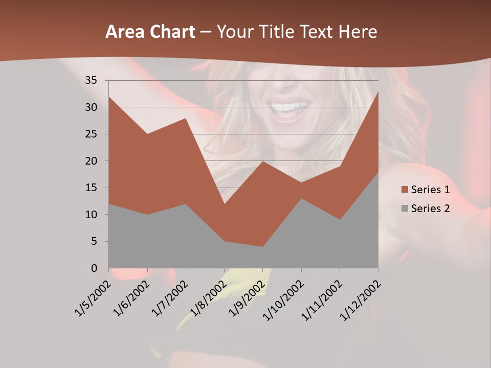 Microphone Fado Woman PowerPoint Template