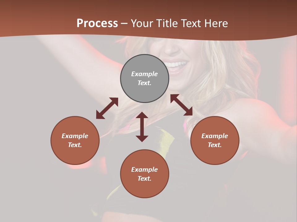 Microphone Fado Woman PowerPoint Template