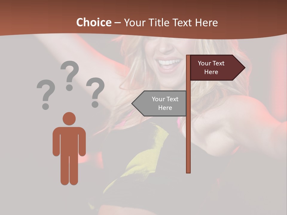 Microphone Fado Woman PowerPoint Template