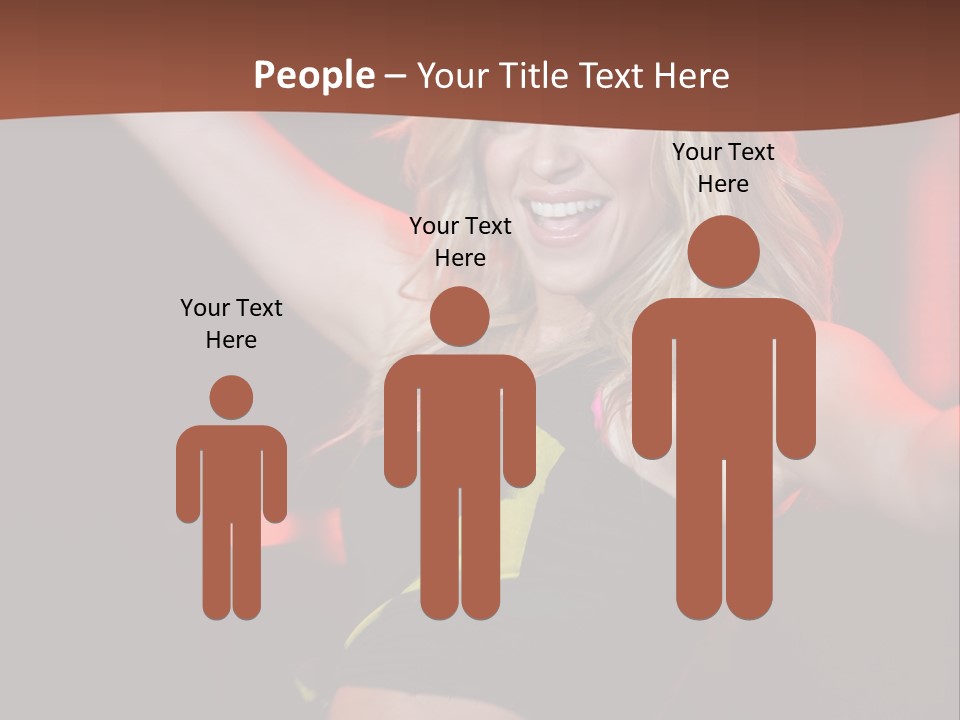 Microphone Fado Woman PowerPoint Template