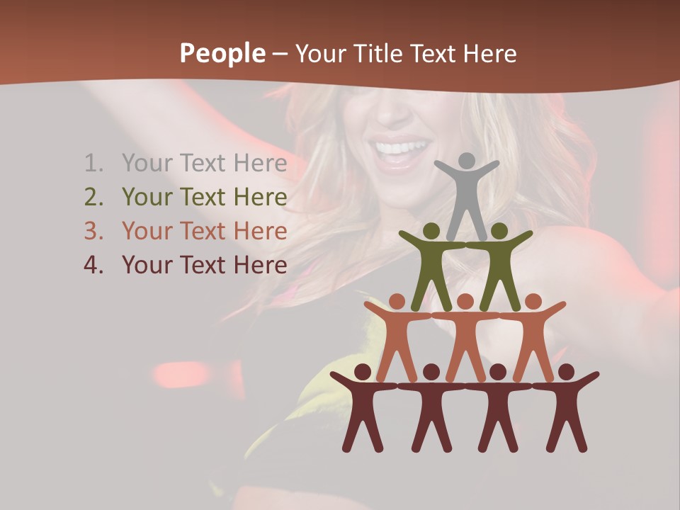 Microphone Fado Woman PowerPoint Template