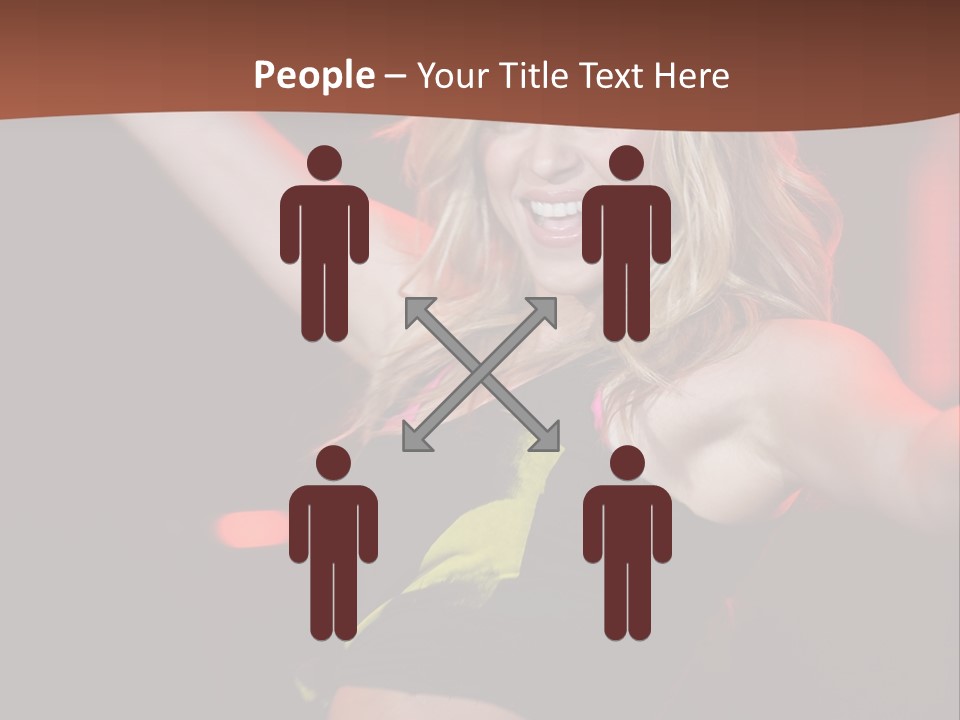 Microphone Fado Woman PowerPoint Template