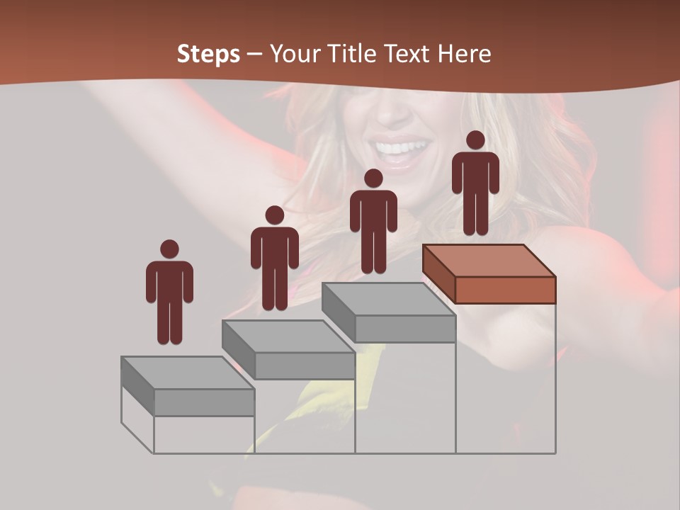 Microphone Fado Woman PowerPoint Template