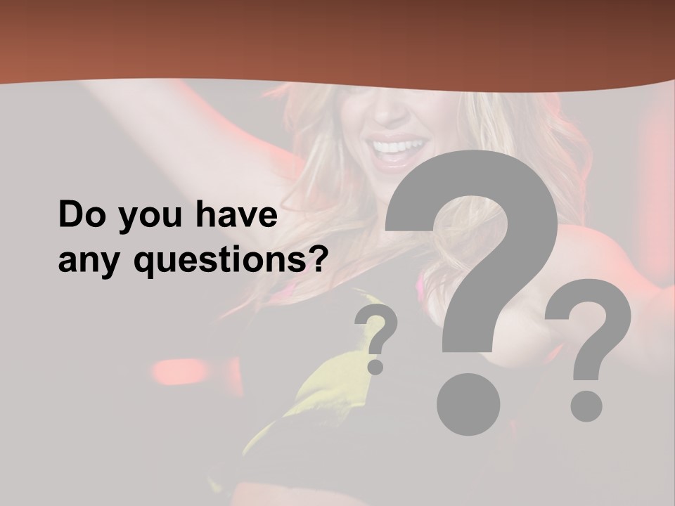 Microphone Fado Woman PowerPoint Template