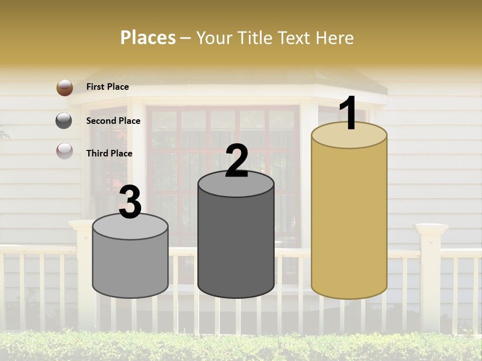 Wall Fence Green PowerPoint Template