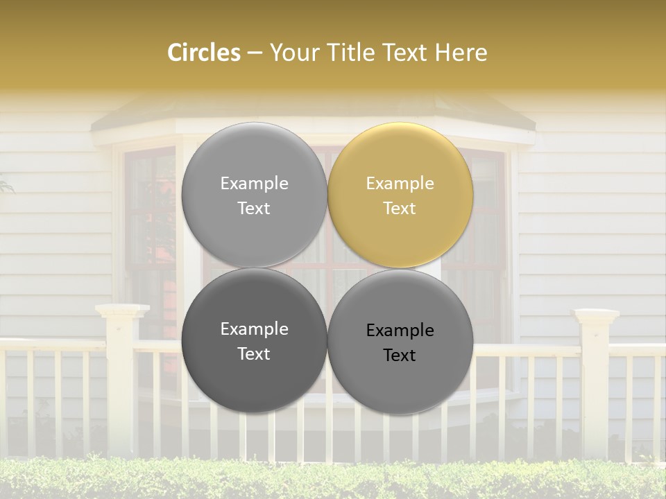 Wall Fence Green PowerPoint Template