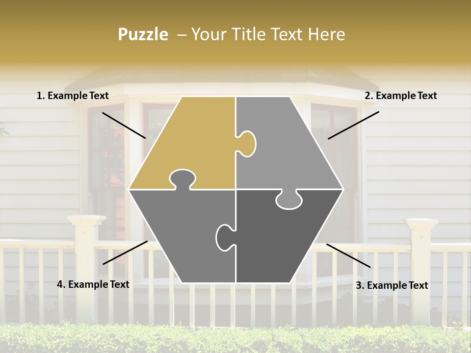 Wall Fence Green PowerPoint Template