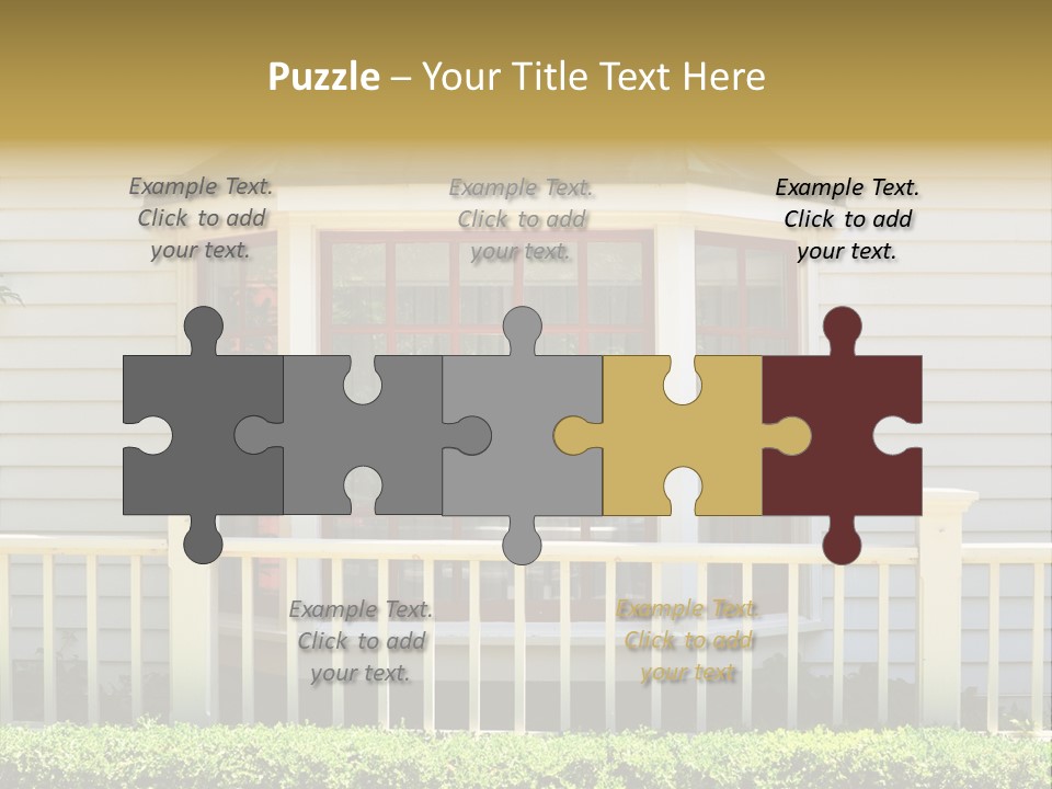 Wall Fence Green PowerPoint Template