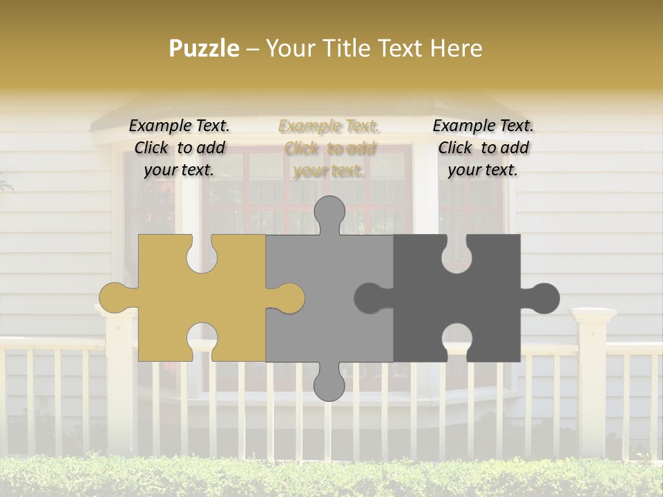 Wall Fence Green PowerPoint Template