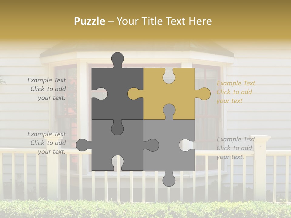 Wall Fence Green PowerPoint Template