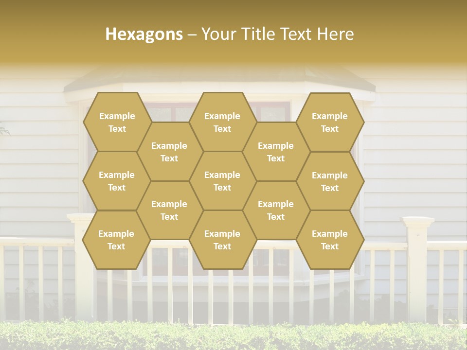 Wall Fence Green PowerPoint Template