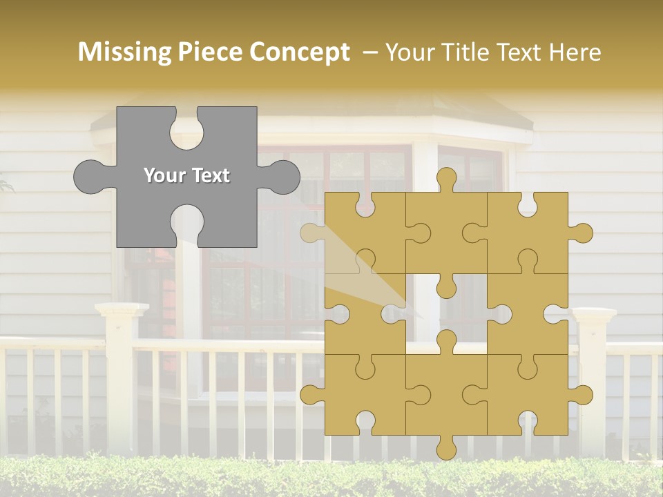 Wall Fence Green PowerPoint Template