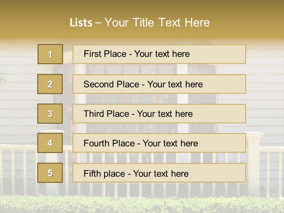 Wall Fence Green PowerPoint Template