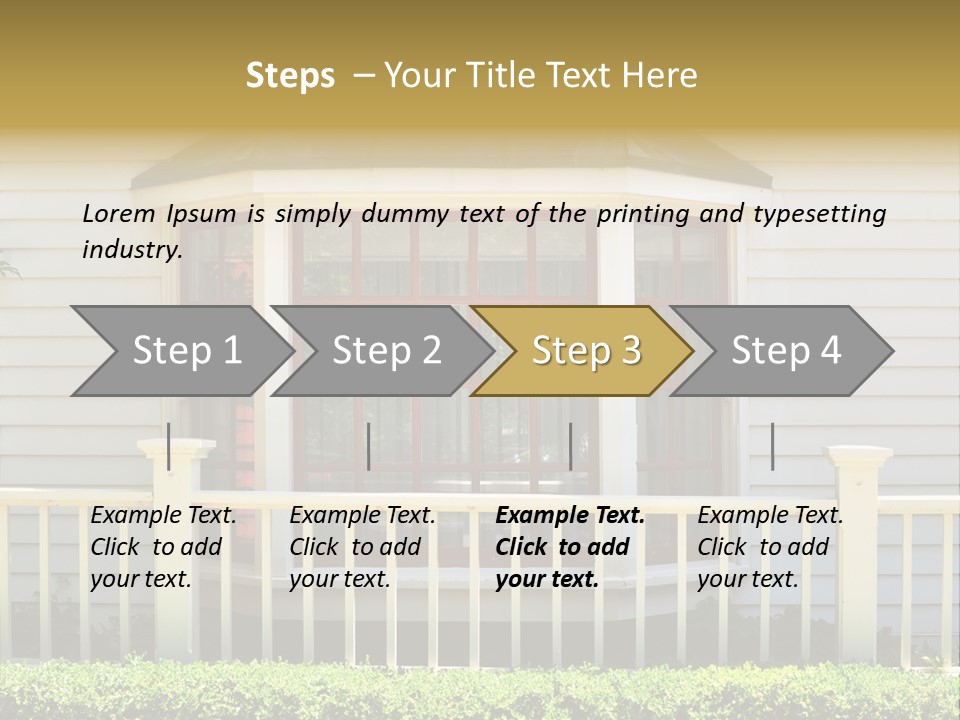 Wall Fence Green PowerPoint Template