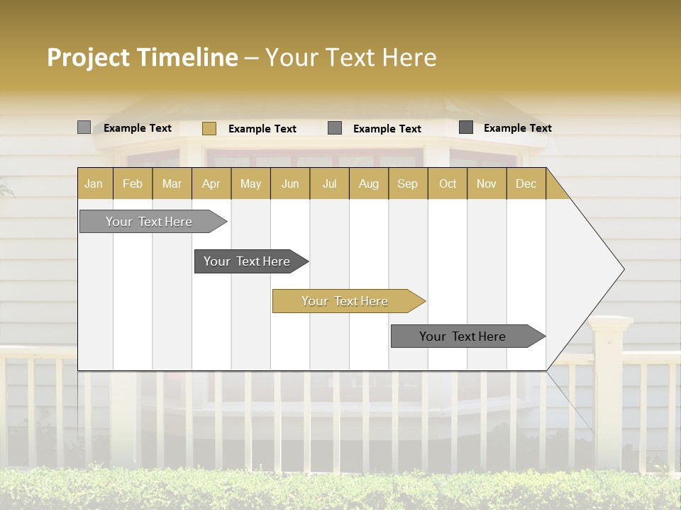 Wall Fence Green PowerPoint Template