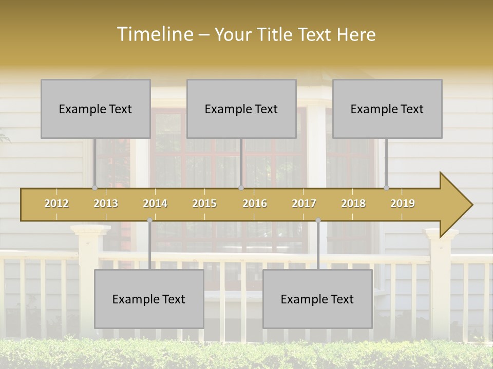 Wall Fence Green PowerPoint Template