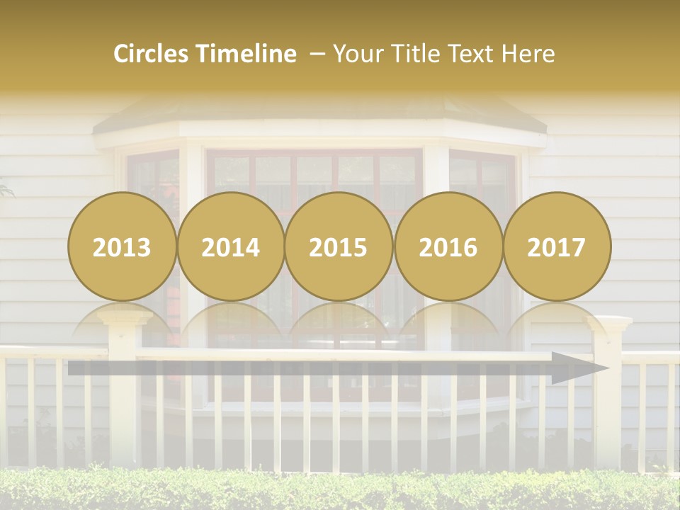 Wall Fence Green PowerPoint Template