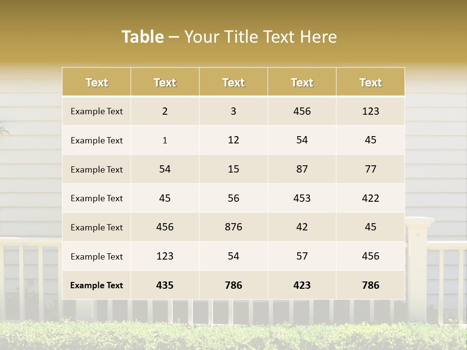 Wall Fence Green PowerPoint Template