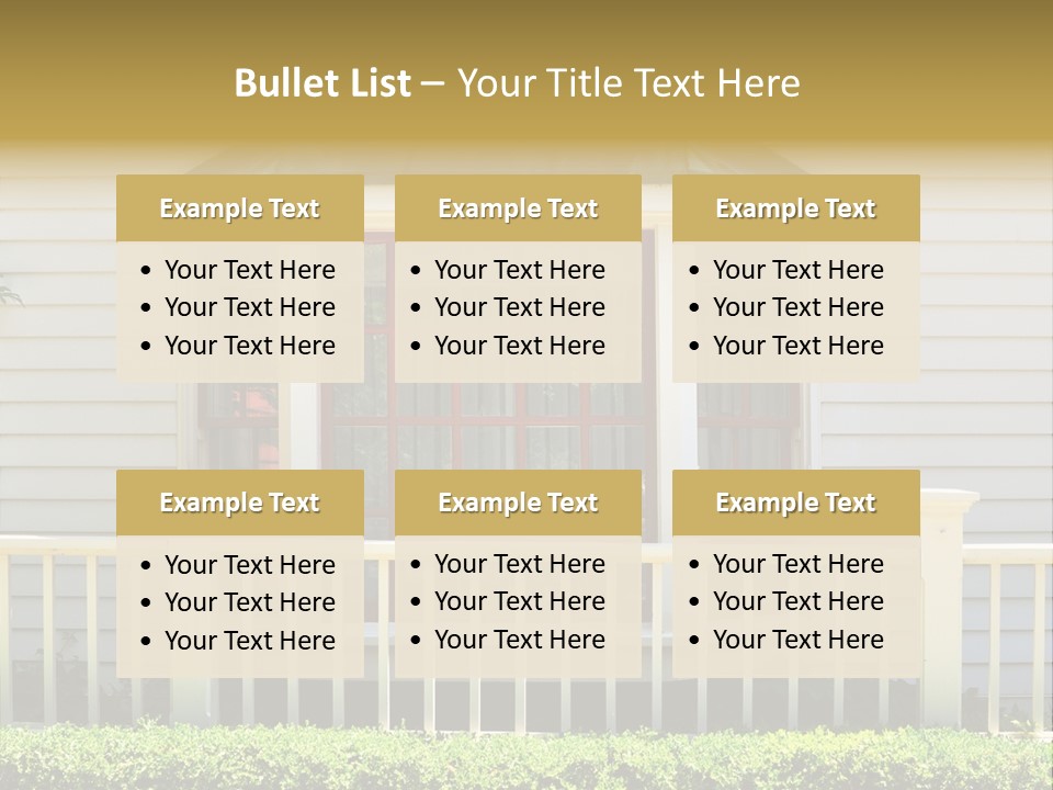 Wall Fence Green PowerPoint Template