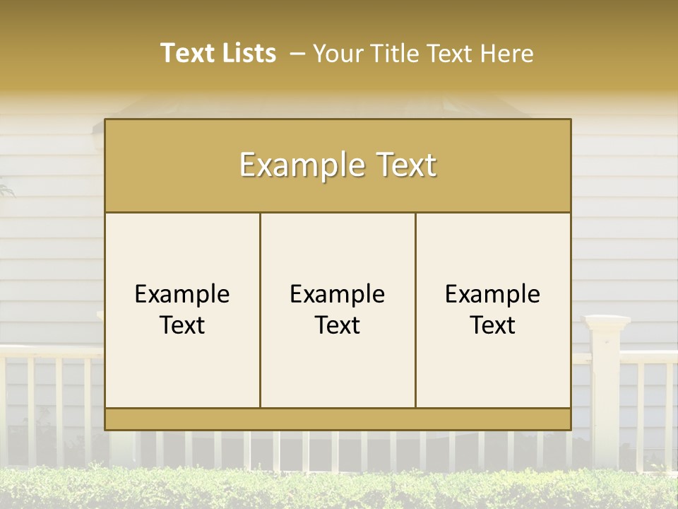 Wall Fence Green PowerPoint Template