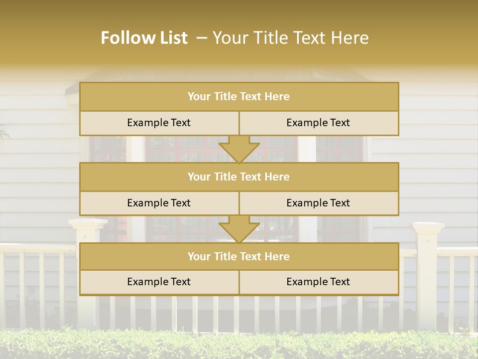 Wall Fence Green PowerPoint Template