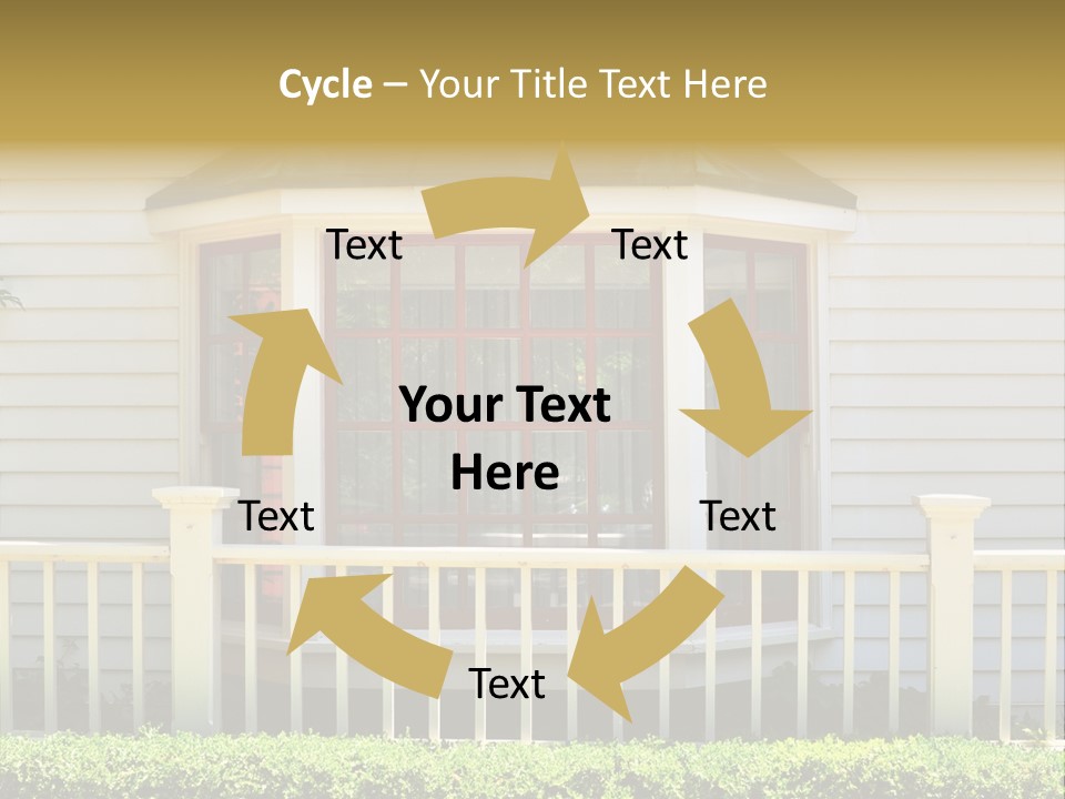 Wall Fence Green PowerPoint Template