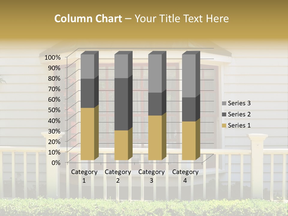 Wall Fence Green PowerPoint Template